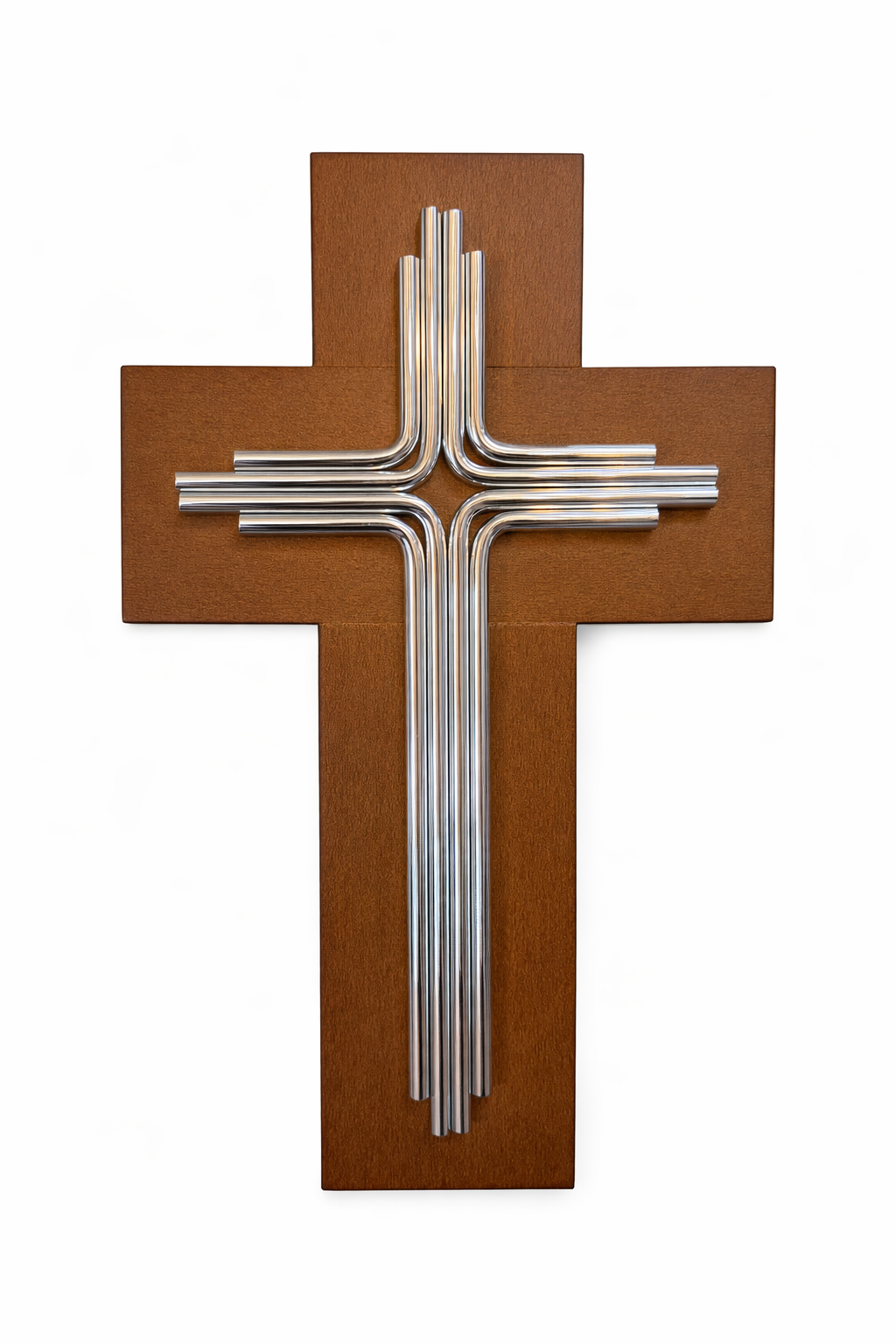 Cruz Rústica con aluminio