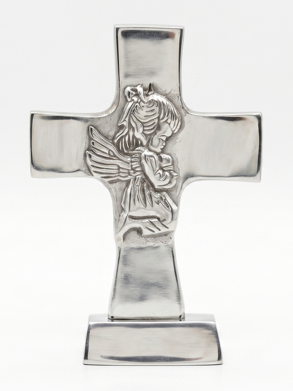 Cruz de Pewter Niña Rezando